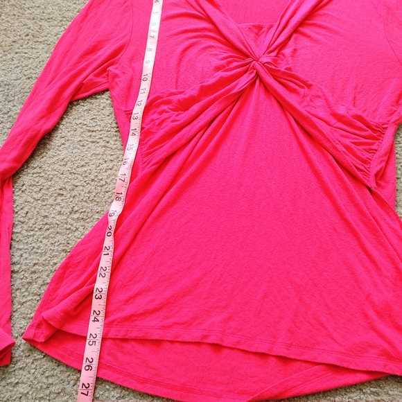 Boden Front Knot Long sleeve shirt Pink size 12 - Picture 5 of 6